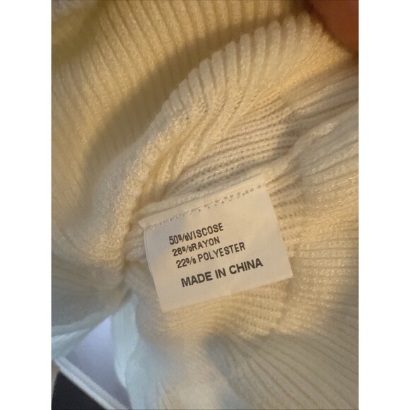 Zesica Womens Sweater Faux Wrap Knit Bow Feminine Sexy‎ Bat Wing Sleeve NWT - Picture 4 of 6